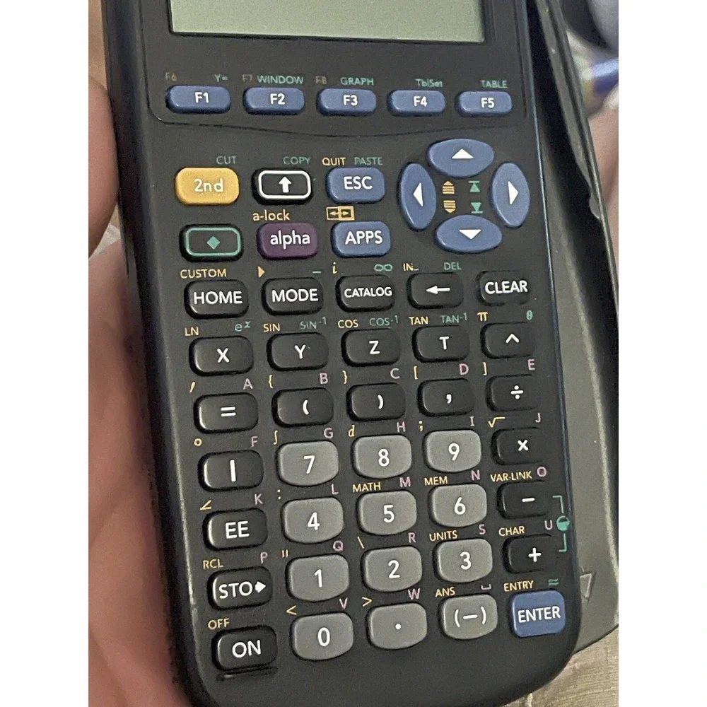Texas‎ Instrument TI-89 Graphing Calculator With Cover TESTED